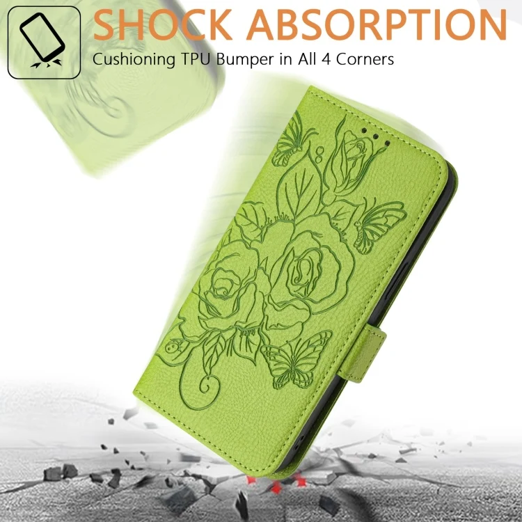EDA006783926A_5.webp Embossed Rose RFID Anti-theft Leather Phone Case, For Xiaomi Poco X4 Pro 5G, For Xiaomi Mi 11 Lite, For Xiaomi 11T / 11T Pro - Image 6