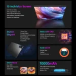 Teclast T65 Max Tablet PC 13 inch, Android 14 MediaTek Helio G99 Octa Core, 4G LTE Dual SIM - Image 5