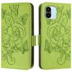 Embossed Rose RFID Anti-theft Leather Phone Case, For Redmi A1 4G Global / A2 4G, For Redmi Note 12 Pro+ 5G India, For Redmi Note 12 Explorer - Image 2