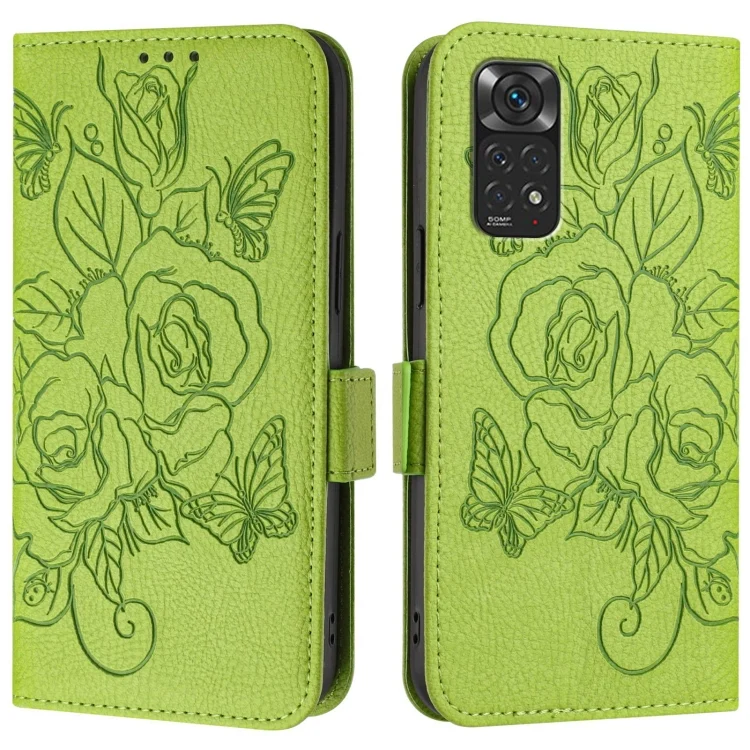 EDA006788534A_1.webp Embossed Rose RFID Anti-theft Leather Phone Case, For Redmi Note 11 / 11S / 12S 4G Global, For Redmi A2+ / Xiaomi Poco C51, For Redmi A1+ 4G / Xiaomi Poco C50 4G - Image 2