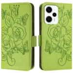 Embossed Rose RFID Anti-theft Leather Phone Case, For Redmi Note 11T Pro+ / Note 12T Pro / K50i, For Redmi Note 12 Turbo 5G / Xiaomi Poco F5, For Redmi K60 / K60 Pro - Image 2