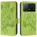 Embossed Rose RFID Anti-theft Leather Phone Case, For Redmi K70E / Xiaomi Poco X6 Pro, For Redmi Note 13 Pro 5G Global, For Redmi Note 13 5G Global - Image 2