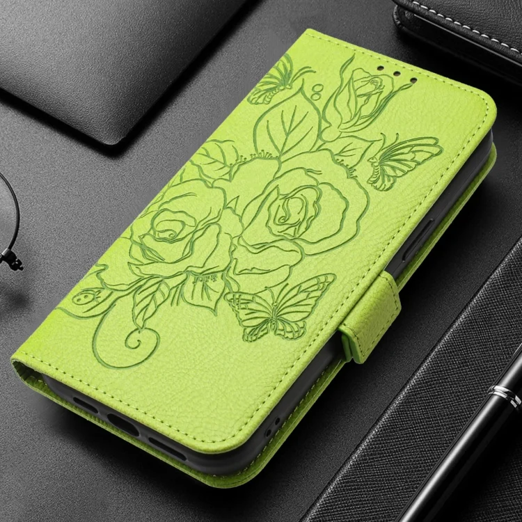 EDA006788555A_1.webp Embossed Rose RFID Anti-theft Leather Phone Case, For Redmi K70 Ultra 5G Global, For Redmi 13 4G / Note 13R, For Redmi A3 / Xiaomi Poco C61 4G Global - Image 2