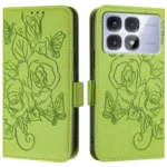 Embossed Rose RFID Anti-theft Leather Phone Case, For Redmi K70 Ultra 5G Global, For Redmi 13 4G / Note 13R, For Redmi A3 / Xiaomi Poco C61 4G Global - Image 3