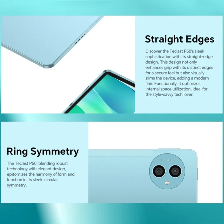 EDA006789601A_14.webp Teclast P50 Tablet PC 11 inch,  Android 14 Unisoc T606 Octa Core, 4G LTE Dual SIM - Image 15