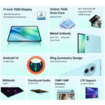 Teclast P50 Tablet PC 11 inch,  Android 14 Unisoc T606 Octa Core, 4G LTE Dual SIM - Image 5