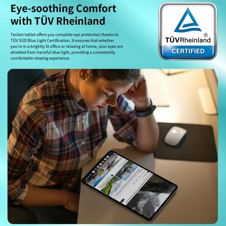 EDA006789601A_7.webp Teclast P50 Tablet PC 11 inch,  Android 14 Unisoc T606 Octa Core, 4G LTE Dual SIM - Image 8