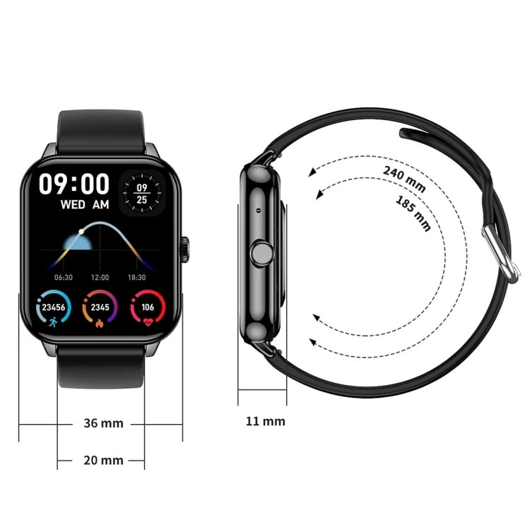 EDA0067961_B2.webp CY13 1.9 inch IPS Square Screen Smart Watch Supports Bluetooth Calls / Health Monitoring - Image 3