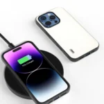 ABEEL Black Frame Genuine Leather Elegant Phone Case, For iPhone 16 Pro Max, For iPhone 16 Pro, For iPhone 16 Plus - Image 2