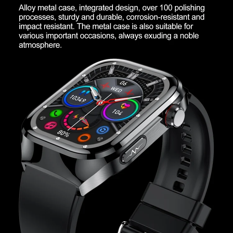 EDA0068079_B2.webp TK16 2.04 inch LCD Screen Steel Strap Smart Watch Supports Health Monitoring - Image 3