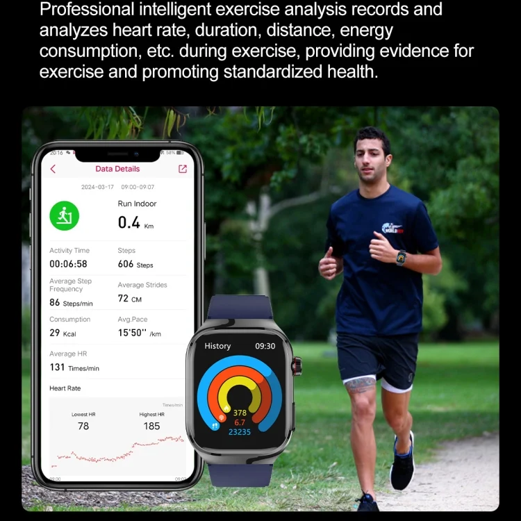 EDA0068079_B7.webp TK16 2.04 inch LCD Screen Steel Strap Smart Watch Supports Health Monitoring - Image 8