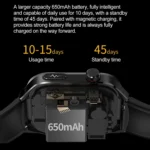 TK16 2.04 inch LCD Screen Steel Strap Smart Watch Supports Health Monitoring - Image 9