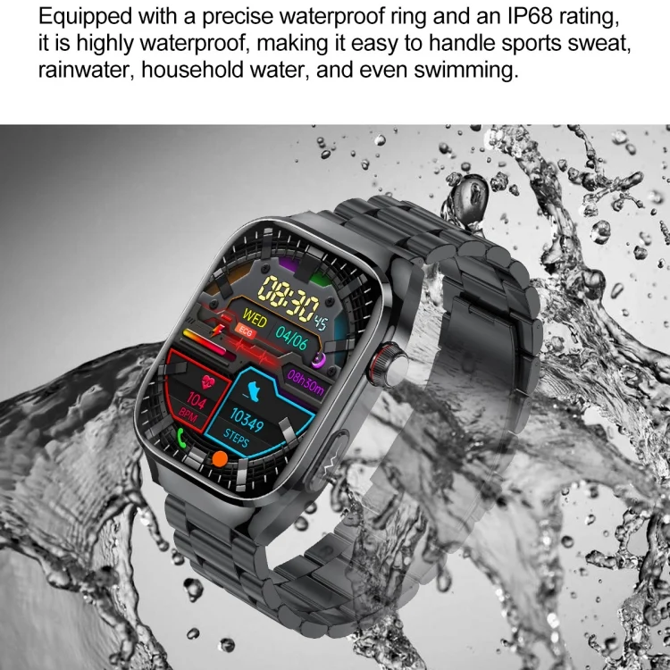 EDA0068079_B9.webp TK16 2.04 inch LCD Screen Steel Strap Smart Watch Supports Health Monitoring - Image 10