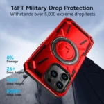 Armor II Series MagSafe Magnetic Holder Phone Case, For iPhone 14 Plus, For iPhone 14, For iPhone 14 Pro, For iPhone 14 Pro Max - Image 6