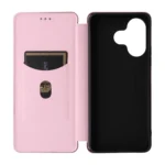 Carbon Fiber Texture Flip Leather Phone Case, For Redmi 13 4G - Image 4