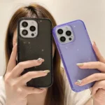 Glitter Powder TPU Hybrid PC Phone Case, For iPhone 16 Pro Max, For iPhone 16 Pro, For iPhone 16 Plus - Image 4