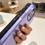 Glitter Powder TPU Hybrid PC Phone Case, For iPhone 16 Pro Max, For iPhone 16 Pro, For iPhone 16 Plus - Image 5