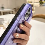 Glitter Powder TPU Hybrid PC MagSafe Phone Case, For iPhone 16, For iPhone 15 Pro Max, For iPhone 15 Pro - Image 3