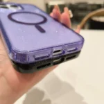 Glitter Powder TPU Hybrid PC MagSafe Phone Case, For iPhone 16, For iPhone 15 Pro Max, For iPhone 15 Pro - Image 4