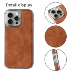 Electroplated Side PU Hybrid TPU MagSafe Phone Case, For iPhone 13 - Image 5