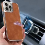 Electroplated Side PU Hybrid TPU MagSafe Phone Case, For iPhone 13 - Image 6