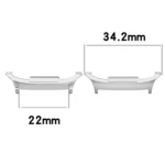 1 Pair 22mm Zinc Alloy Metal Watch Band Connector - Image 2