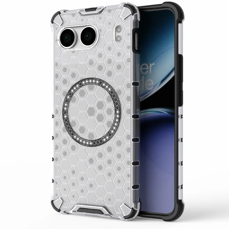 Honeycomb Magnetic Ring Shockproof Phone Case, For OnePlus Nord 4 5G Global, For OnePlus Ace 3 Pro 5G