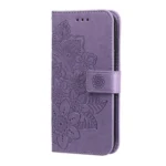 Seven-petal Flowers Embossing Leather Phone Case, For Redmi 15C 4G 171.5mm / Xiaomi Poco C85 4G, For Redmi 15C 4G 173.1mm / 15C 5G 173.1mm, For Redmi K80 Ultra, For Redmi Turbo 4 Pro / Xiaomi Poco F7 - Image 2