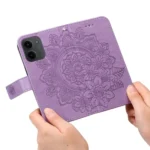 Seven-petal Flowers Embossing Leather Phone Case, For Redmi 15C 4G 171.5mm / Xiaomi Poco C85 4G, For Redmi 15C 4G 173.1mm / 15C 5G 173.1mm, For Redmi K80 Ultra, For Redmi Turbo 4 Pro / Xiaomi Poco F7 - Image 5
