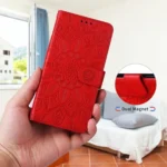 Embossed Sunflower Leather Phone Case, For Redmi K80, For Redmi Note 14 4G 163.25mm Global, For Redmi Note 14 5G, For Redmi Note 14 Pro 5G / Note 14 Pro+ 5G - Image 5