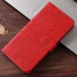 Embossed Sunflower Leather Phone Case, For Redmi 15C 4G 171.5mm / Xiaomi Poco C85 4G, For Redmi 15C 4G 173.1mm / 15C 5G 173.1mm, For Redmi K80 Ultra, For Redmi Turbo 4 Pro / Xiaomi Poco F7 - Image 2