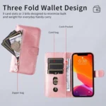 Fashion Calf Texture Zipper Leather Phone Case, For Redmi K80, For Redmi Note 14 4G 163.25mm Global, For Redmi Note 14 5G, For Redmi Note 14 Pro 5G / Note 14 Pro+ 5G - Image 3