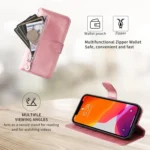 Fashion Calf Texture Zipper Leather Phone Case, For Redmi K80, For Redmi Note 14 4G 163.25mm Global, For Redmi Note 14 5G, For Redmi Note 14 Pro 5G / Note 14 Pro+ 5G - Image 4