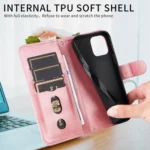 Fashion Calf Texture Zipper Leather Phone Case, For Redmi A5 4G 173.3mm, For Redmi Note 14 4G 164.84mm, For Redmi Turbo 4 / Xiaomi Poco X7 Pro, For Redmi K80 Pro - Image 6