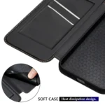 Magnetic Armor Series RFID Card Slots Leather Phone Case, For iPhone 13 Pro - Image 7