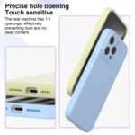 Precise Hole Liquid Silicone Jelly Color Full Coverage Phone Case, For iPhone 12 Pro - Image 3