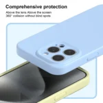 Precise Hole Liquid Silicone Jelly Color Full Coverage Phone Case, For iPhone 12 Pro - Image 4