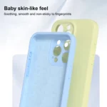 Precise Hole Liquid Silicone Jelly Color Full Coverage Phone Case, For iPhone 12 Pro - Image 5