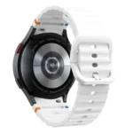 Wave Pattern Stitched Silicone Watch Band - Image 4