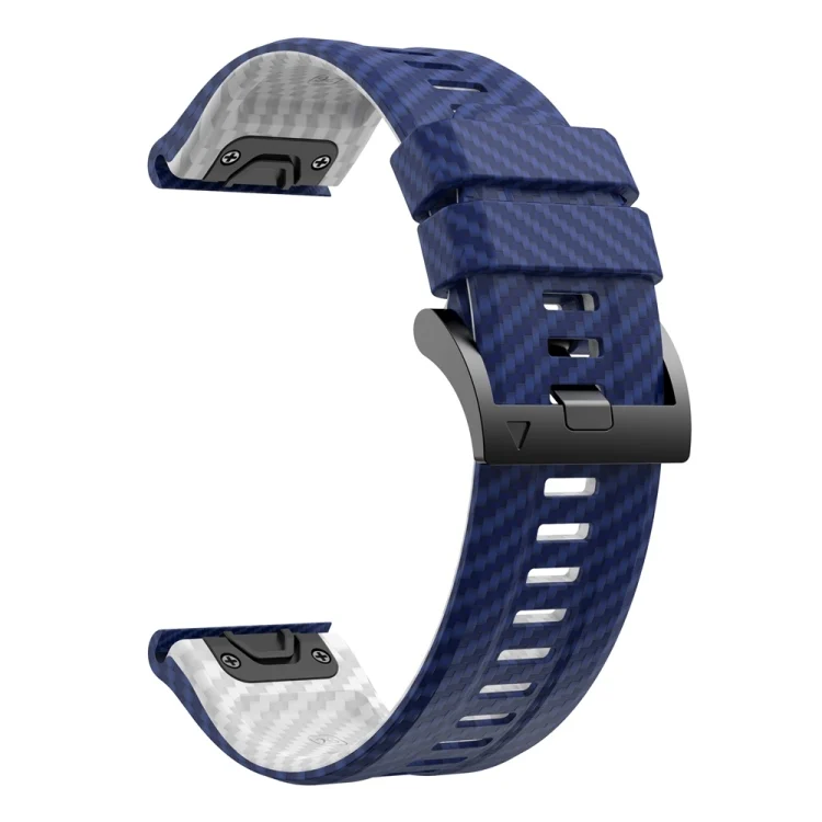 EDA006832601A_2.webp Two Color Carbon Fiber Pattern Silicone Watch Band - Image 4