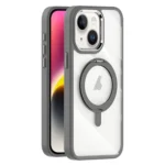 Transparent MagSafe Magnetic Rotating Holder Phone Case, For iPhone 14 Plus, For iPhone 14