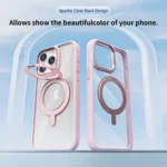 Transparent MagSafe Magnetic Rotating Holder Phone Case, For iPhone 11 - Image 2
