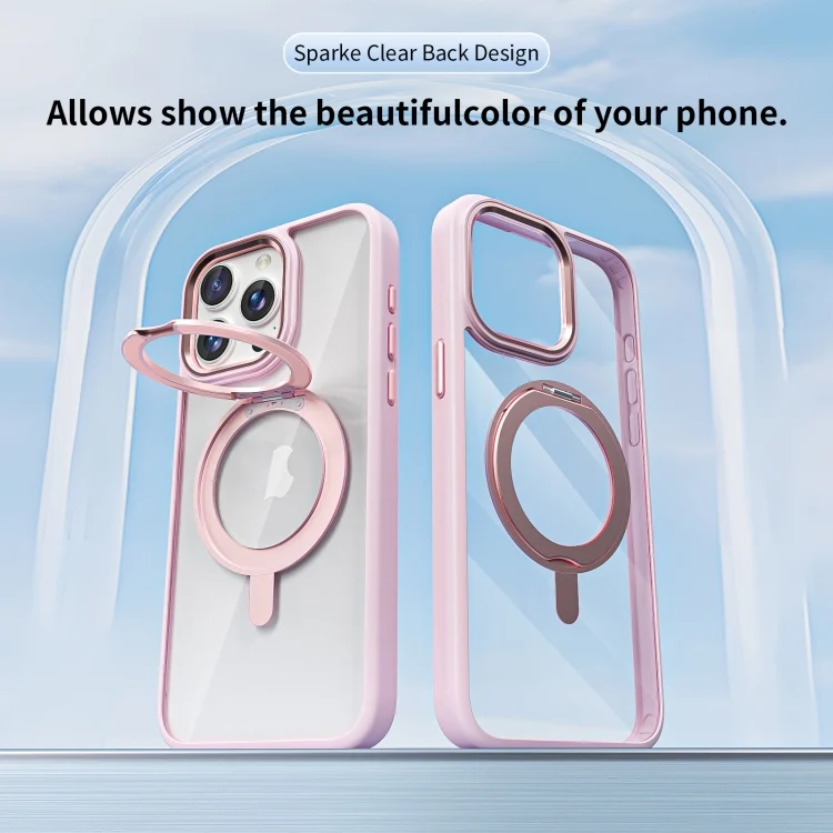 EDA0068372_B1.webp Transparent MagSafe Magnetic Rotating Holder Phone Case, For iPhone 11 - Image 2