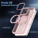 Transparent MagSafe Magnetic Rotating Holder Phone Case, For iPhone 11 - Image 3