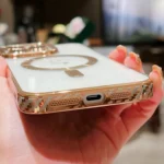 Loves Carbon Fiber Clear Plated Magsafe TPU Phone Case, For iPhone 14 Pro, For iPhone 14 Pro Max, For iPhone 13 Pro Max - Image 7