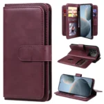 Multi-Function Wallet 10 Card Slots Leather Phone Case, For Xiaomi Poco F6 Pro