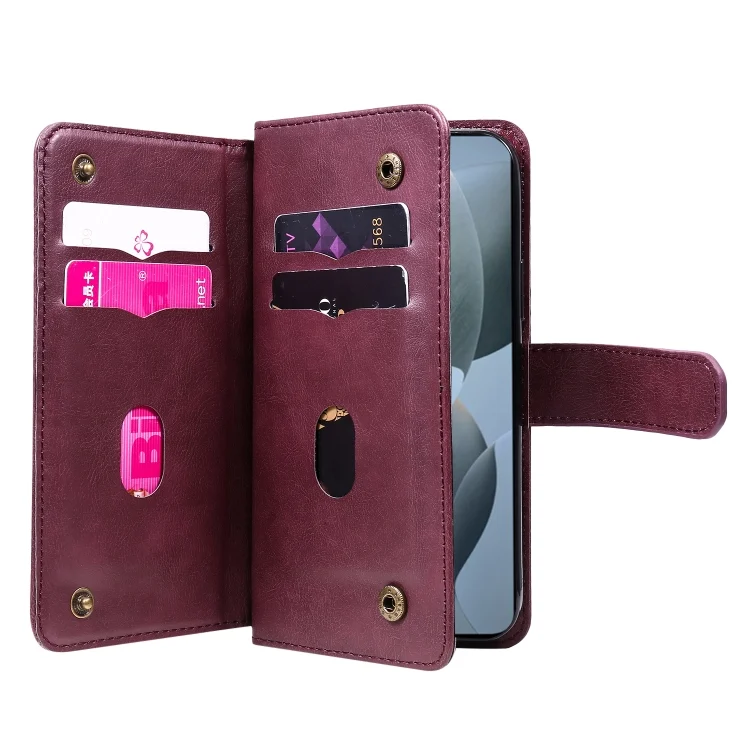 EDA006839601A_4.webp Multi-Function Wallet 10 Card Slots Leather Phone Case, For Xiaomi Poco F6 Pro - Image 5