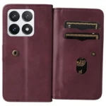 Multi-Function Wallet 10 Card Slots Leather Phone Case, For Xiaomi 14T Pro, For Xiaomi 14T, For Xiaomi Poco F6 - Image 4