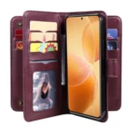 Multi-Function Wallet 10 Card Slots Leather Phone Case, For Xiaomi 14T Pro, For Xiaomi 14T, For Xiaomi Poco F6 - Image 6