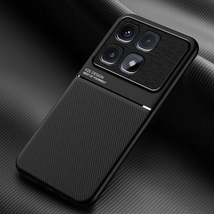 Classic Tilt Strip Grain Magnetic Shockproof PC + TPU Phone Case, For Redmi K70 Ultra, For Redmi 13 4G